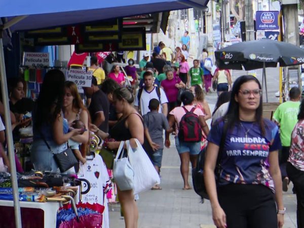 Comércio em João Pessoa — Foto: TV Cabo Branco/Acervo
