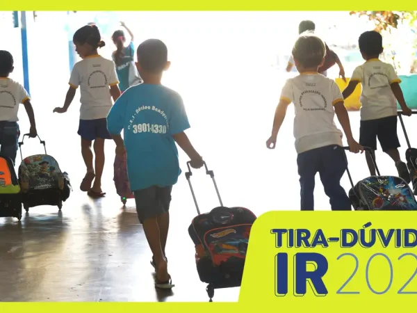 Brasília (DF), 06/04/2026 - Imposto de Renda IRPF 2026. Como declarar os gastos com saúde e educação. Crianças do Centro de Educação Infantil do Núcleo Bandeirante. Foto: Elza Fiúza/Agência Brasil