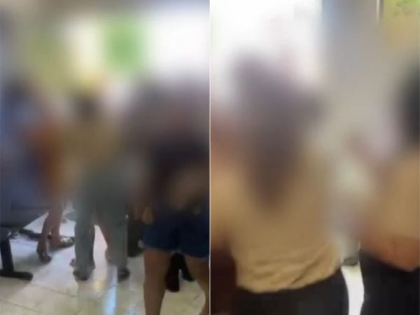 Confusão na Câmara de Vereadores de Rodolfo Fernandes, no RN — Foto: Divulgação