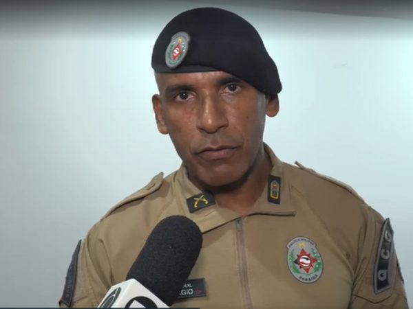 Comandante-geral da Polícia Militar, Sérgio Fonseca, em entrevista à TV Cabo Branco — Foto: TV Cabo Branco/Reprodução