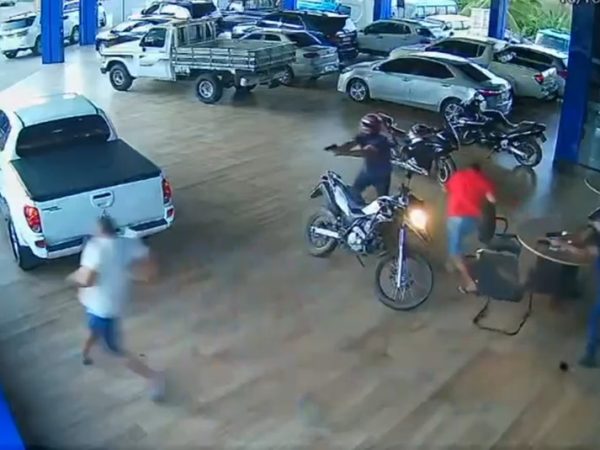 Crime aconteceu em loja de carros em São Miguel, no Alto Oeste potiguar — Foto: Reprodução