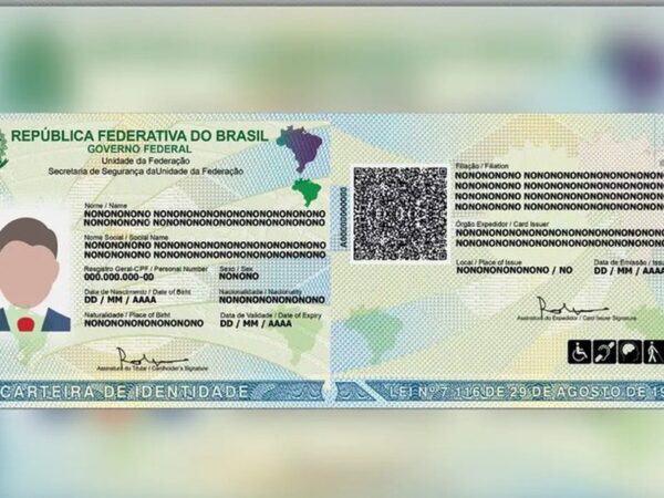 Carteira de Identidade Nacional — Foto: Divulgação / Governo Federal