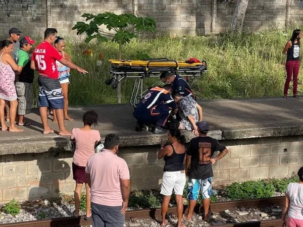 Acidente ocorreu na estação localizada no bairro de Cidade Nova, na tarde desta segunda-feira (7). — Foto: Cedida