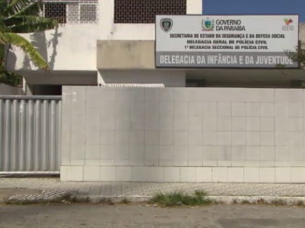 Delegacia da Infância e Juventude, em João Pessoa — Foto: TV Cabo Branco/Reprodução