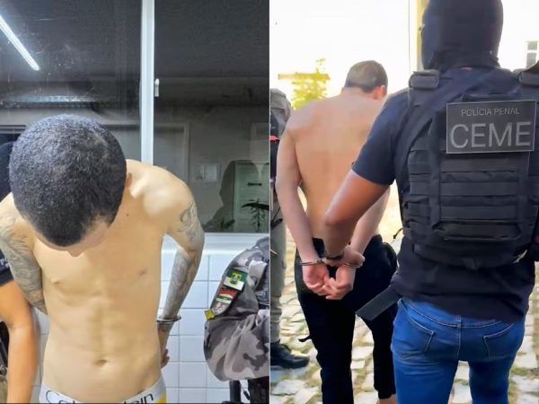 Pedro Gabriel da Silva e Jefferson Cleyton Lima da Silva fugiram de Alcaçuz no dia 2 de maio e foram recpaturados nos dias 20 e 21 respctivamente — Foto: Seap/Divulgação