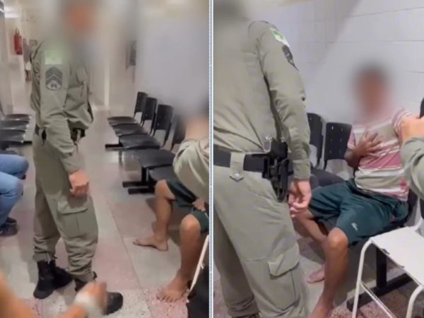 Policiais militares são afastados após agressão a homem em hospital no interior do RN — Foto: Reprodução/Inter TV