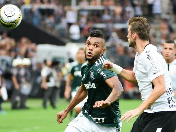 Borja foi o autor do único gol do primeiro Derby na final do Campeonato Paulista (Foto: Djalma Vassão/Gazeta Press)