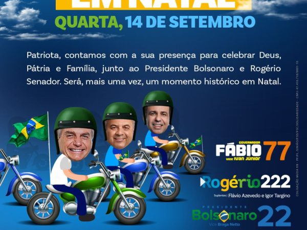 Esta será a 7ª visita de Bolsonaro ao Rio Grande do Norte enquanto presidente, sendo a 3ª a Natal e a primeira visita à ZN. — Foto: Reprodução