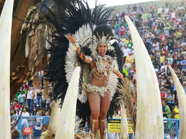Desfile da Unidos da Tijuca no Carnaval 2019 no Rio de Janeiro