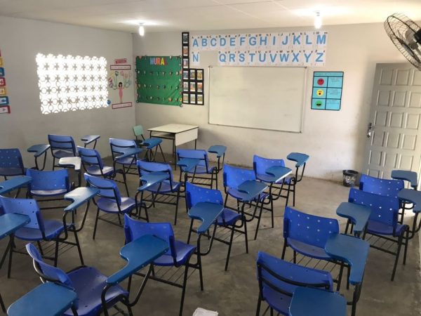 Pelo menos cinco cidades do RN suspenderam as aulas nas escolas municipais — Foto: Kléber Teixeira/Inter TV Cabugi