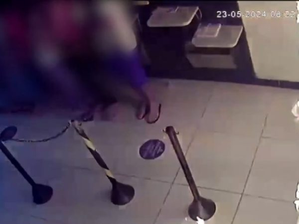 Fogo ateado em lotérica em Alexandria, no interior do RN — Foto: Divulgação