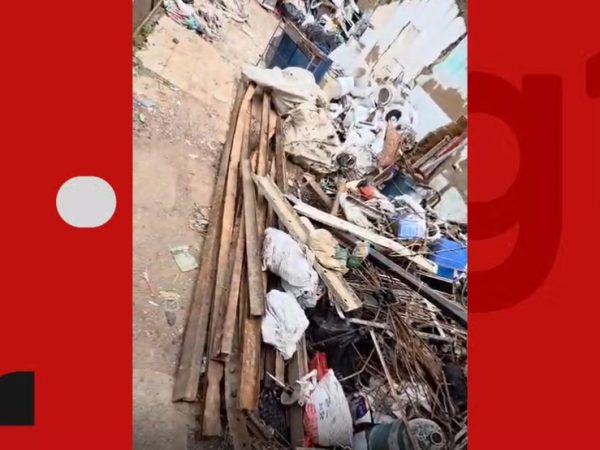Trilhos de trem furtados em Campina Grande, na PB — Foto: Foto: Reprodução Polícia Civil.
