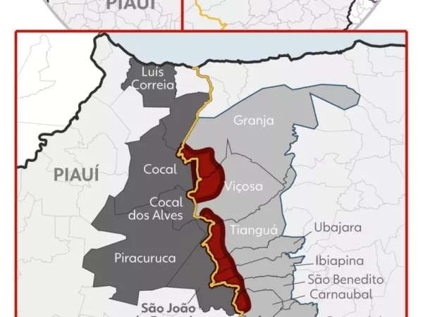 Entendendo a disputa por terras entre o Piauí e o Ceará. Litígio está no STF — Foto: g1