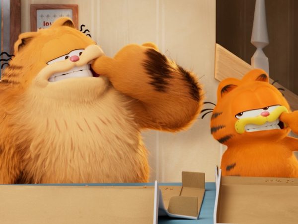 Garfield conhece o seu pai na animação 'Garfield: Fora de casa' — Foto: Divulgação
