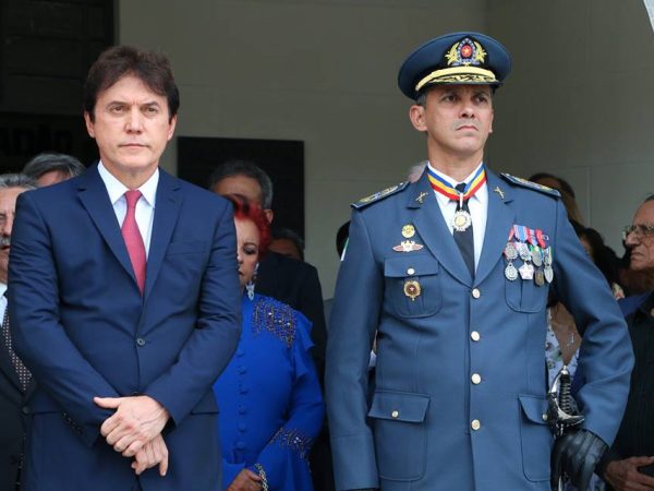 Governador Robinson Faria e o coronel André Luiz Vieira de Azevedo - Divulgação/Arquivo