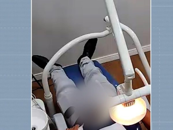 Paciente é flagrado por câmeras em ato de importunação, em João Pessoa — Foto: TV Cabo Branco