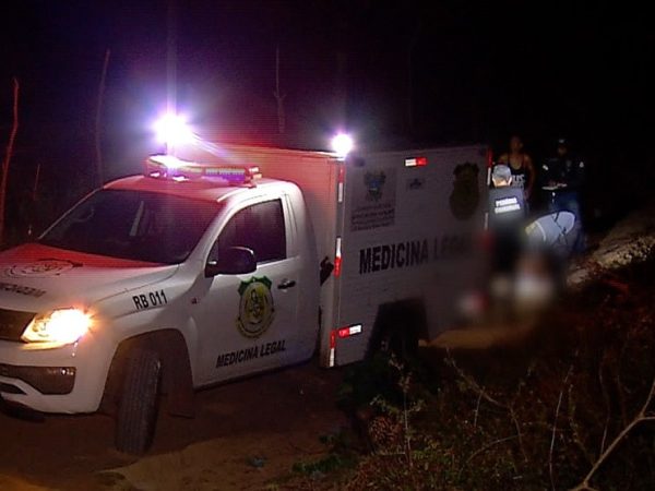 Homem foi executado com nove tiros no Bairro Lagoa Azul, na Zona Norte de Natal — Foto: Reprodução/Inter TV Cabugi
