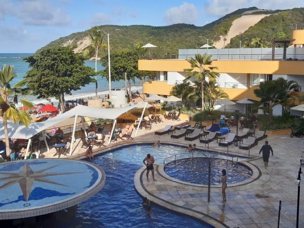 Morro do careca Hotel hotelaria movimentação hoteleira turistas Praia de Ponta Negra, em Natal RN RIo Grande do Norte  — Foto: Sérgio Henrique Santos/Inter TV Cabugi