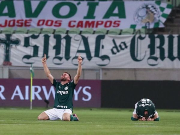 O Palmeiras está em sua quinta decisão de Copa Libertadores. — Foto: Amanda Perobelli – Pool/Getty Images