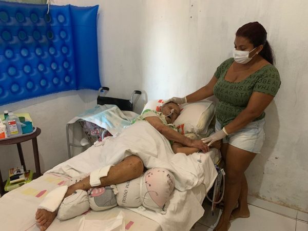 Sesap disse que paciente está sob cuidados do Serviço de Atenção Domiciliar (SAD) e que tem atendimento agendado para esta sexta-feira (9) — Foto:  Anna Alyne Cunha/Inter TV Cabugi
