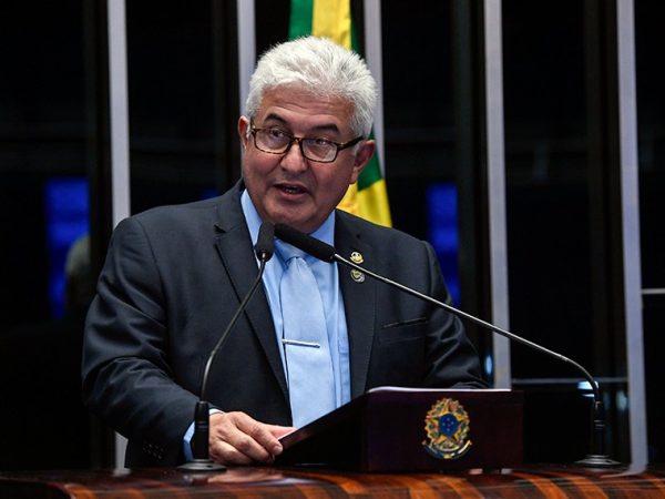 À tribuna, em discurso, senador Astronauta Marcos Pontes (PL-SP).