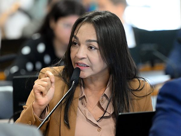 Em pronunciamento, à bancada, relatora do PL 198/2024, senadora Eliziane Gama (PSD-MA).
