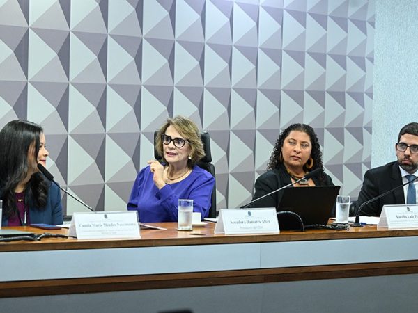 Mesa: 
coordenadora de Atenção à Saúde da Pessoa Idosa do Ministério da Saúde, Camila Maria Mendes Nascimento;
presidente da CDH, senadora Damares Alves (Republicanos-DF), conduz audiência;
chefe de gabinete da Secretaria Nacional de Promoção e Defesa dos Direitos da Pessoa Idosa do Ministério dos Direitos Humanos e da Cidadania (MDHC), Lucélia Luiz Pereira;
geriatra - presidente da Sociedade Brasileira de Geriatria e Gerontologia (SBGG), Leonardo Brandão de Oliva.