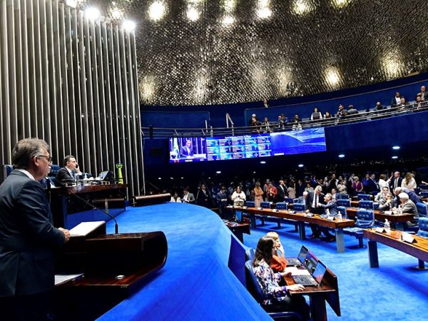 Mesa: 
presidente do Senado Federal, senador Rodrigo Pacheco (PSD-MG).