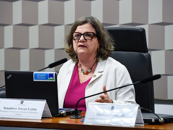 Presidente eventual da CE, senadora Teresa Leitão (PT-PE) conduz audiência.