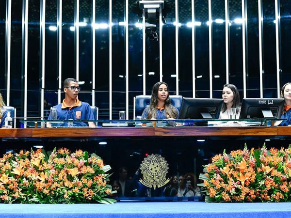 Mesa:
segunda-secretária da Mesa do Senado Jovem, Roxanne Cristina Alves (PR);
vice-presidente do Senado Jovem, Carlos André Terto da Silva (ES);
presidente do Senado Jovem, Vitória Andrade Couto (BA);
secretária-geral adjunta da Mesa do Senado Federal, Sabrina Silva Nascimento;
primeira-secretária da Mesa do Senado Jovem, Karoliny Discher Martini (RO).