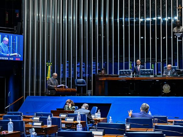 Mesa: 
1º suplente da Mesa do Senado Federal, senador Chico Rodrigues (PSB-RR).
