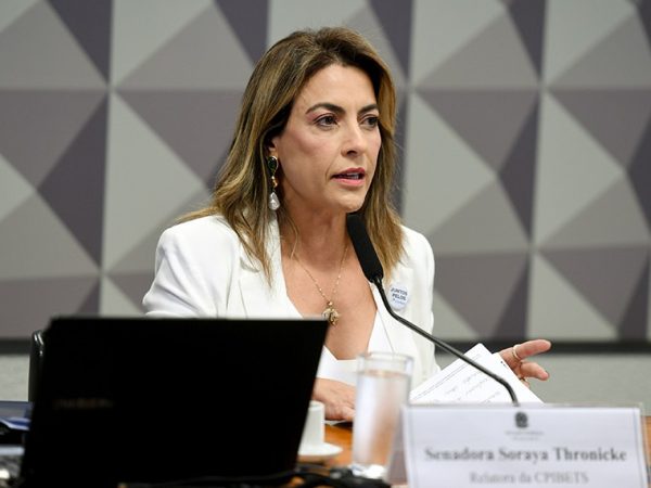 Mesa: 
relatora da CPIBETS, senadora Soraya Thronicke (Podemos-MS). - em pronunciamento
