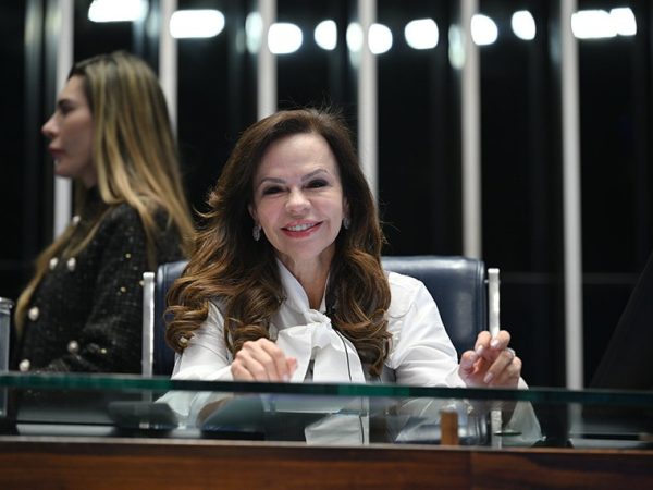 Presidente e requerente desta sessão, senadora Professora Dorinha Seabra (União-TO) à mesa.