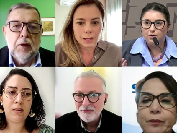 Flávio Arns (acima, à esq.) presidiu audiência sobre o acesso a tratamento de hipertensão pulmonar Reprodução/TV Senado