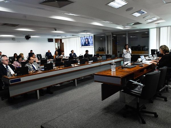 Mesa: 
presidente eventual da CE, senadora Teresa Leitão (PT-PE).