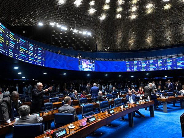À bancada, senador Magno Malta (PL-ES) em pronunciamento.