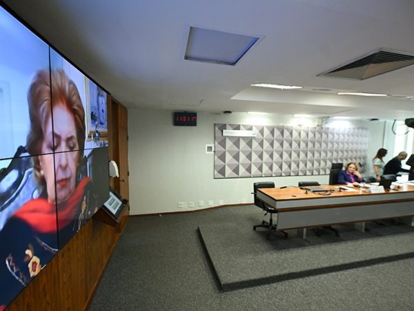 Em pronunciamento via videoconferência, senadora Ivete da Silveira (MDB-SC).
