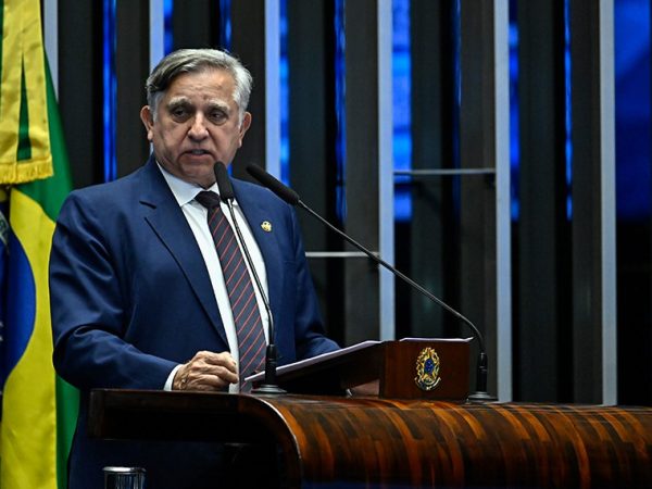 Senador Izalci Lucas (PL-DF) em discurso à tribuna.