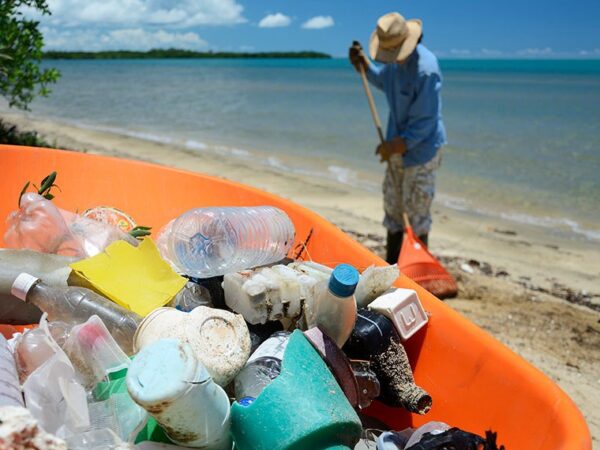 Plástico nos oceanos é um dos problemas do atual modelo de consumo, que precisa ser alterado, defende projeto Roijoy/Getty Images