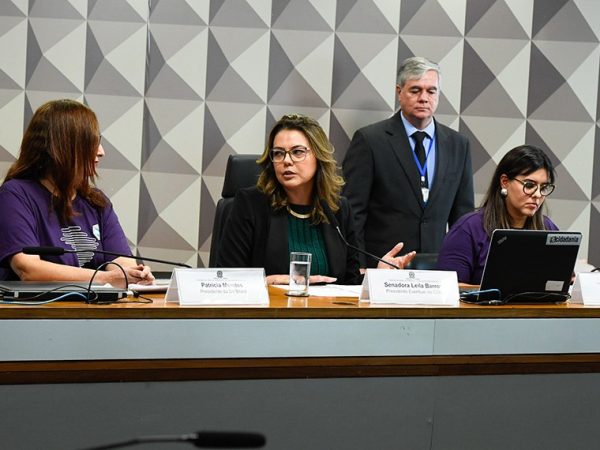 Mesa: 
presidente da DII Brasil, Patrícia Mendes;
presidente eventual da CDH,  senadora Leila Barros (PDT-DF);
presidente da DII Brasil, Patrícia Mendes;
advogada Flávia Melo.