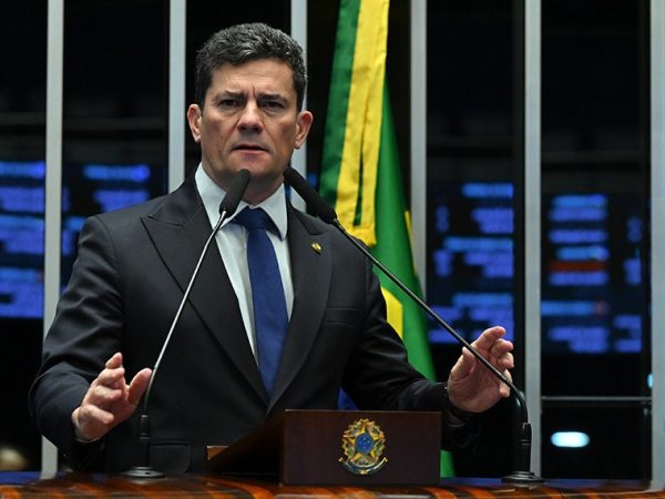 Em discurso, à tribuna, senador Sergio Moro (União-PR).