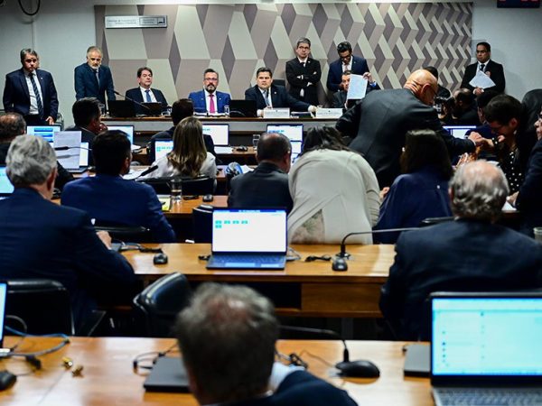 CCJ no dia da votação do projeto que regulamentou a reforma tributária, em dezembro passado Andressa Anholete/Agência Senado