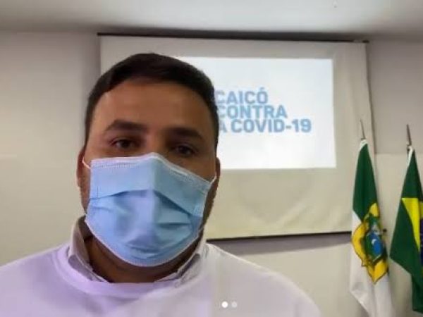 A preocupação do prefeito Dr. Tadeu e dos demais gestores é com o aumento dos casos e a pouca quantidade de vacinas — Foto: Reprodução