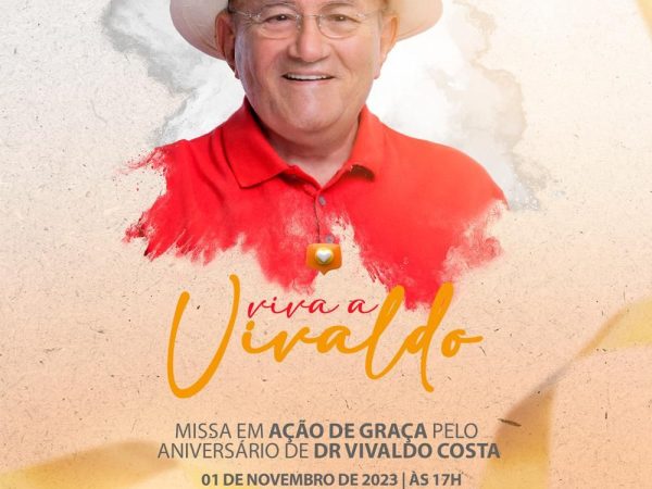 Em suas redes sociais, Vivaldo Costa convida todos para o ato religioso em Caicó. — Foto: Divulgação