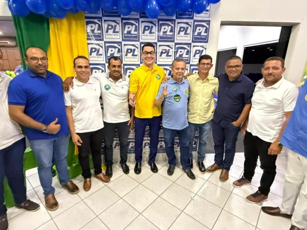 A cerimônia contou com as presenças do senador Rogério Marinho, presidente estadual do PL. — Foto: Divulgação