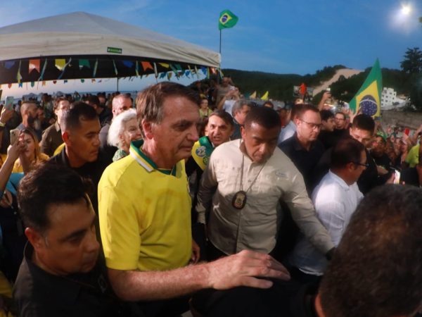 o ex-presidente Jair Bolsonaro agradeceu a receptividade dos natalenses, criticou a gestão do governo Lula. — Foto: Divulgação