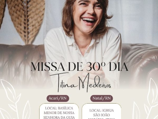 A família agradece, desde já, a todos que puderem comparecer a esses momentos de fé. — Foto: Divulgação