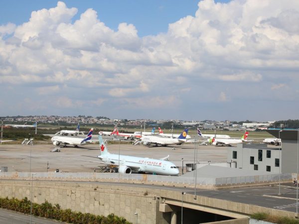 Pista do terminal 3 do Aeroporto Internacional de Guarulhos.