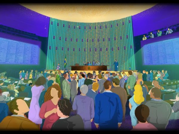 Brasília - geral - Câmara dos Deputados - Ilustração do Plenário da Câmara dos Deputados - Sessão ordinária - votação