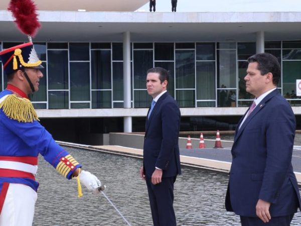 Chegada de autoridades. Presidente da Câmara dos Deputados, Hugo Motta (REPUBLICANOS - PB) e Presidente do Senado Federal do Brasil, Davi Alcolumbre (UNIÃO - AP)